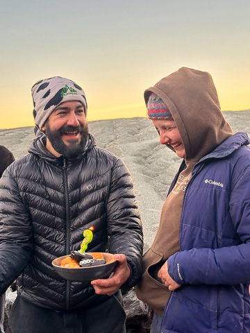 Hannah celebrating her golden birthday in Chile